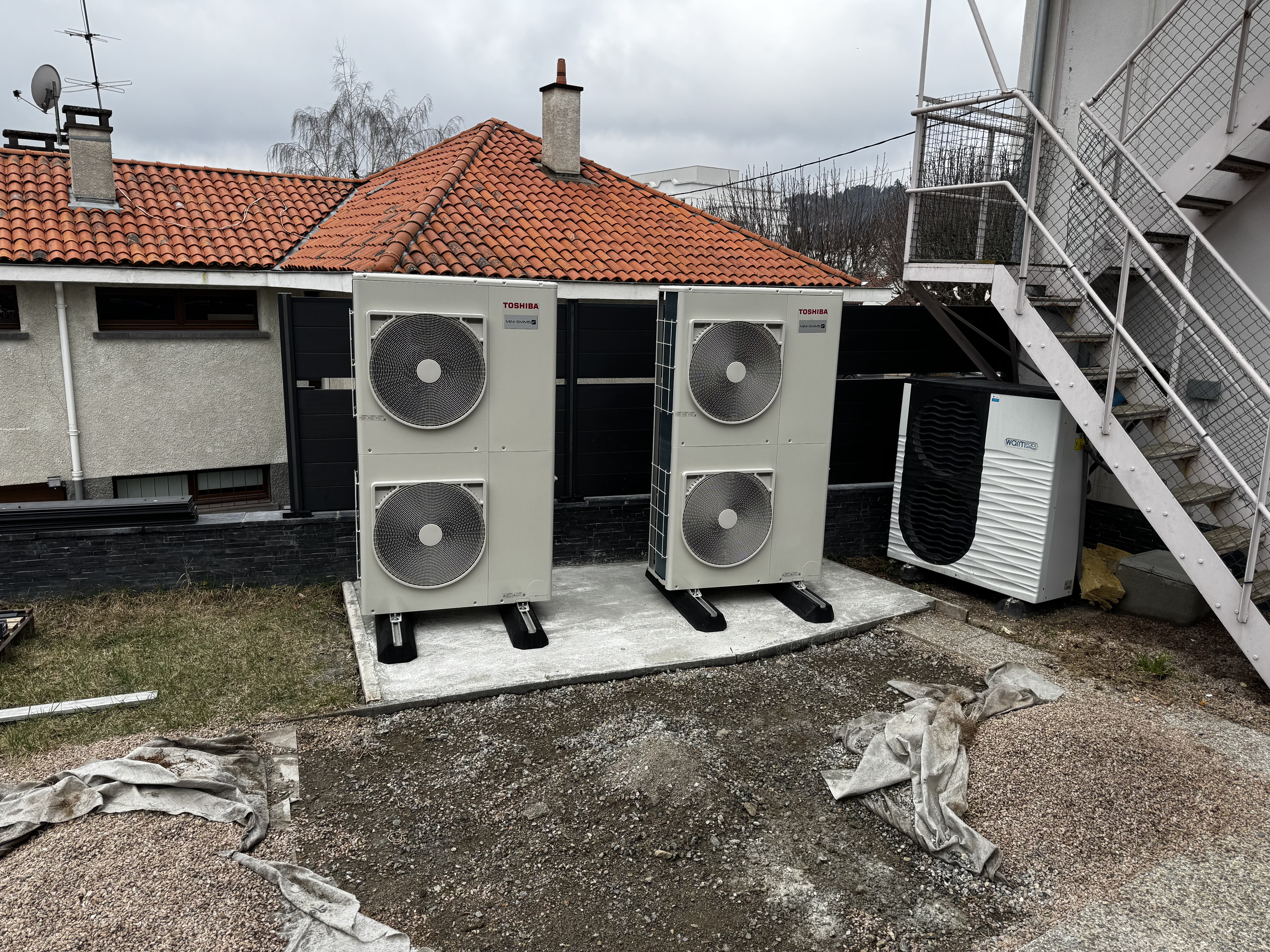 Installation PAC tertiaire Toshiba